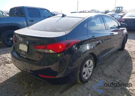 2016 Hyundai Elantra Se z USA, uszkodzony, nr VIN 5NPDH4AE6GH682309